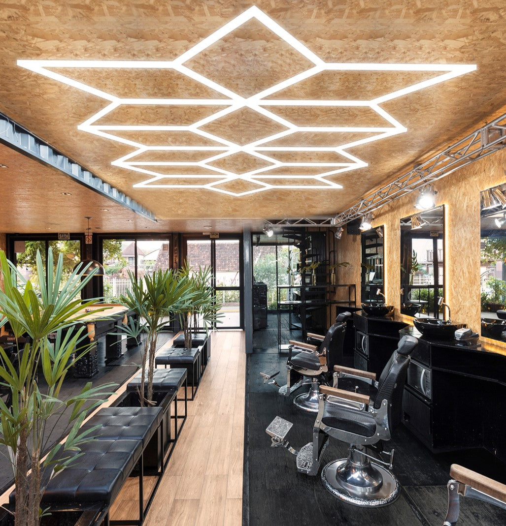 Barber shop & frizerski salon LED design lighting