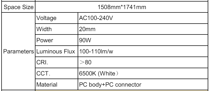 LED sustav rasvjete Incandora 2.81mx 2.43m