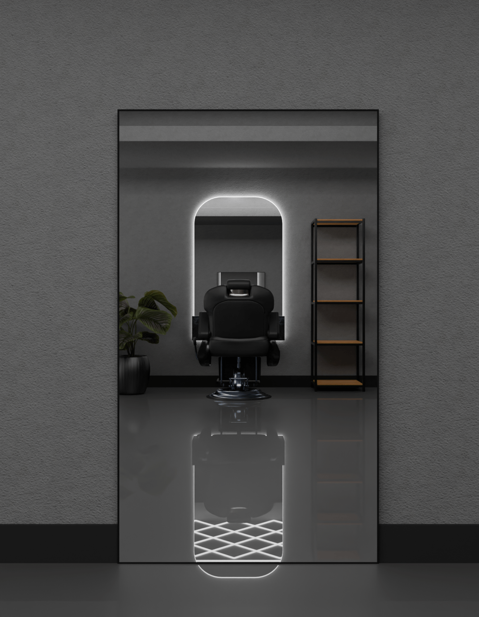 Barber mirror led [180x100cm]
