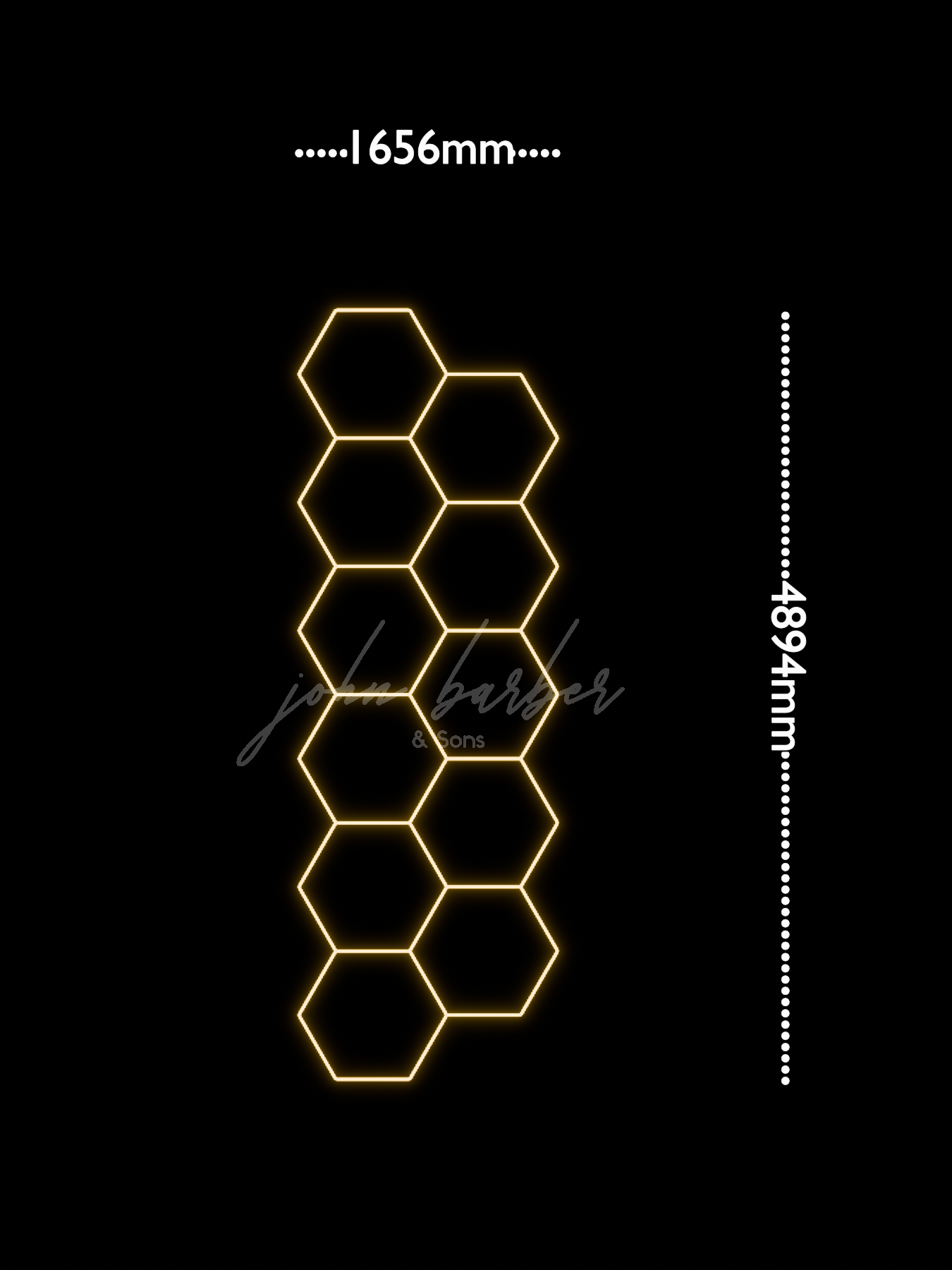 Hexagon Lichtsystem warm weiss 3000K 4000K