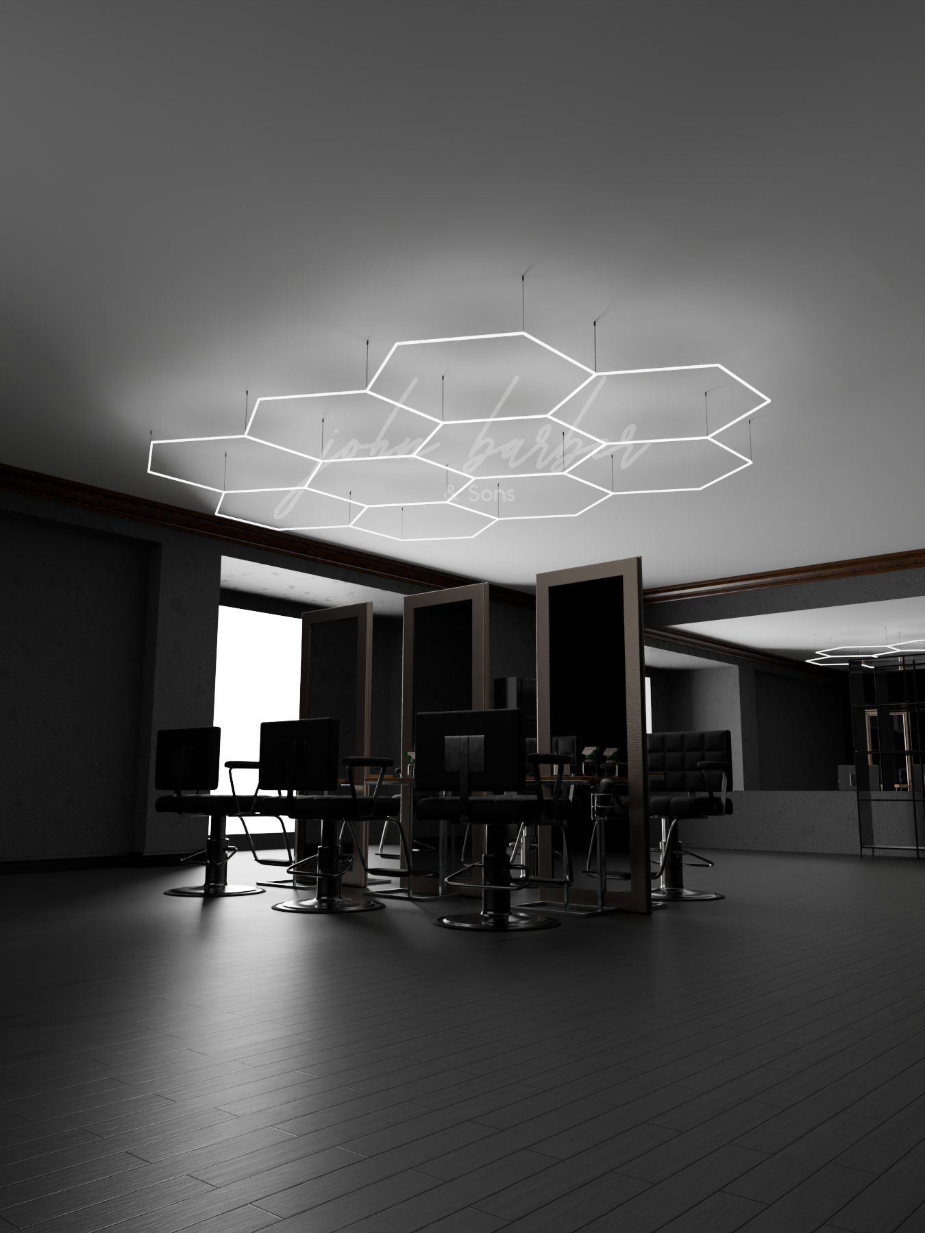 Hexagon LED Lichtsystem verschiedene Größen