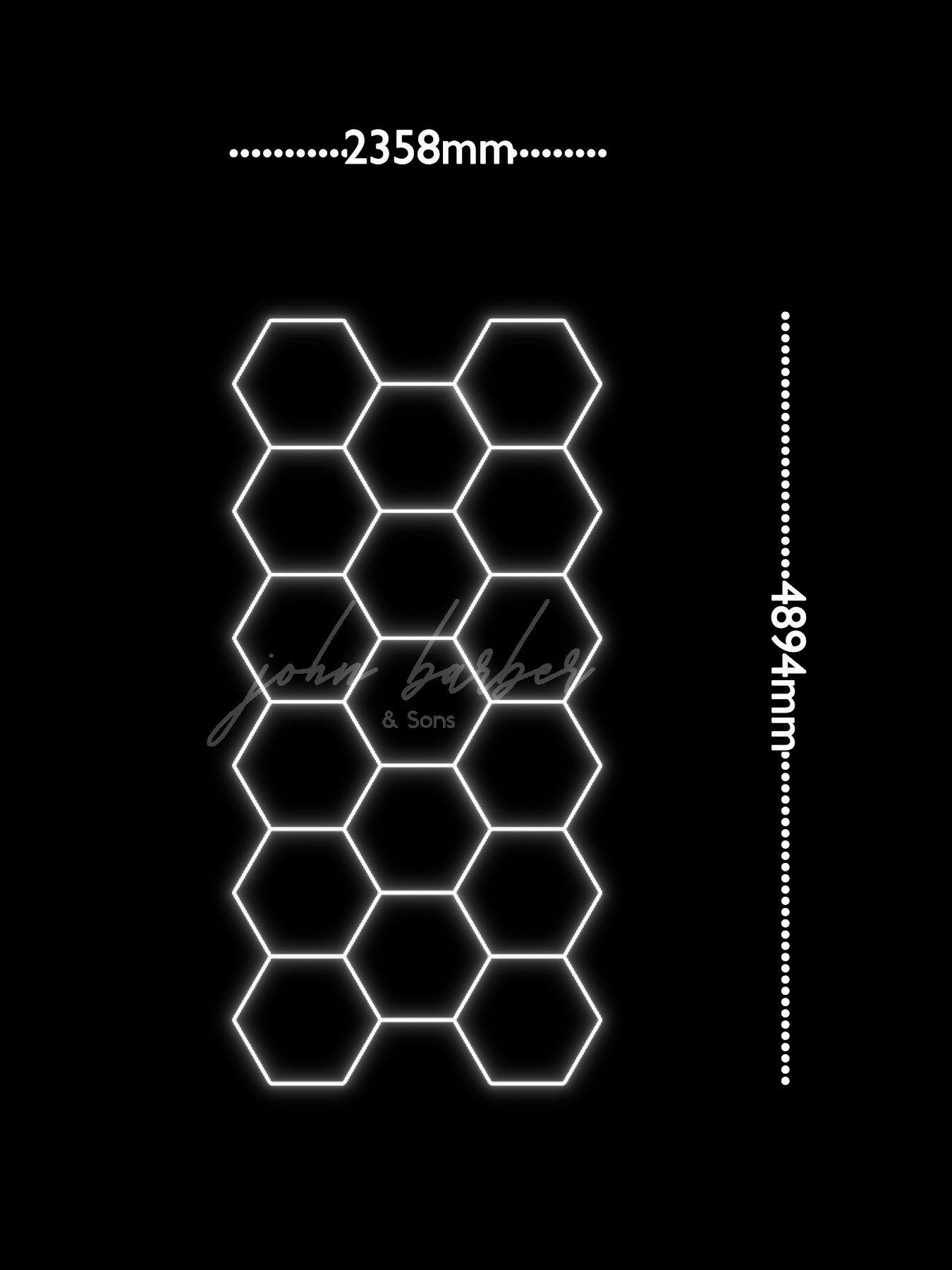 Systém osvětlení Hexagon teplá bílá 3000K 4000K