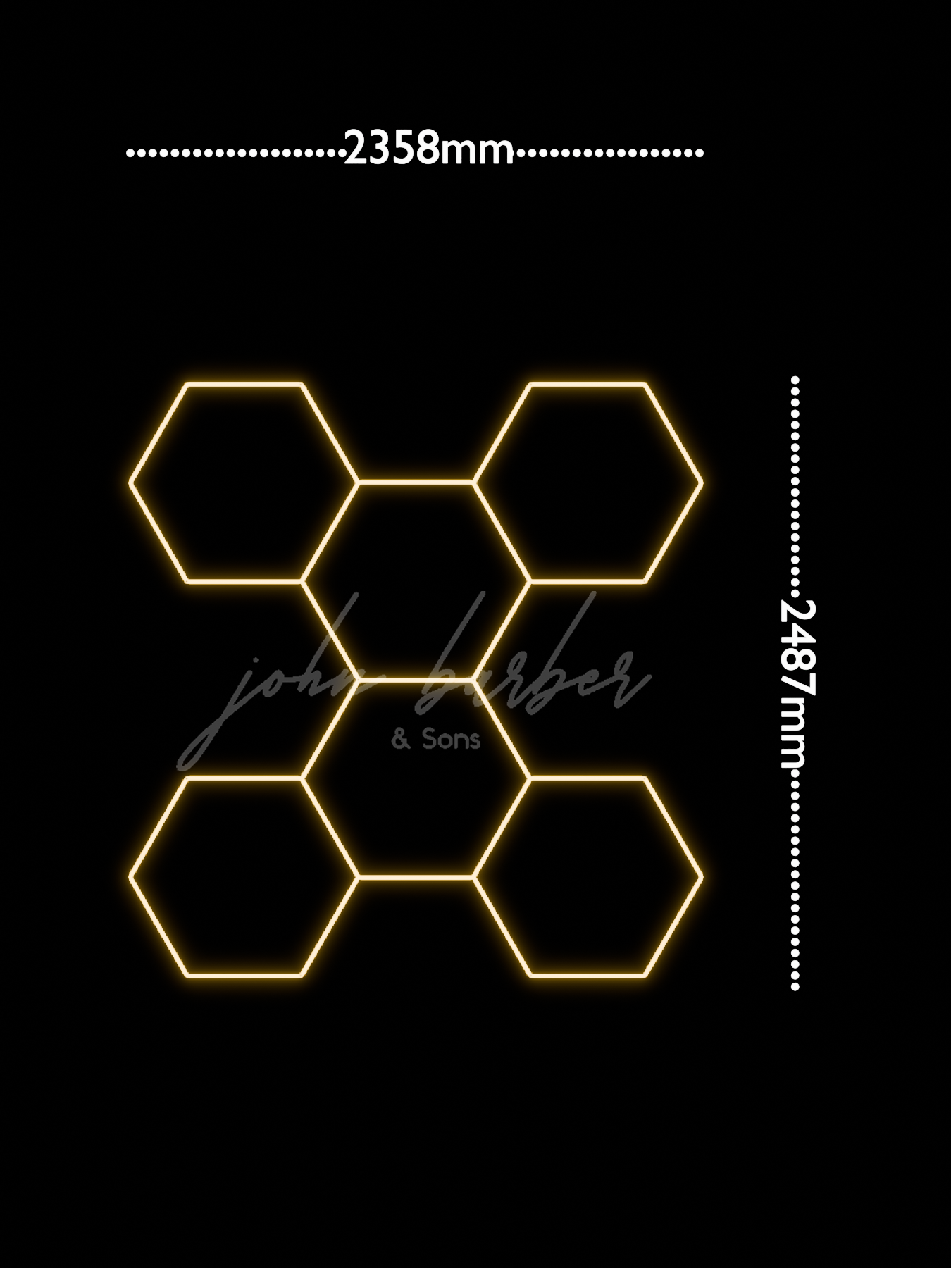 Systém osvětlení Hexagon teplá bílá 3000K 4000K