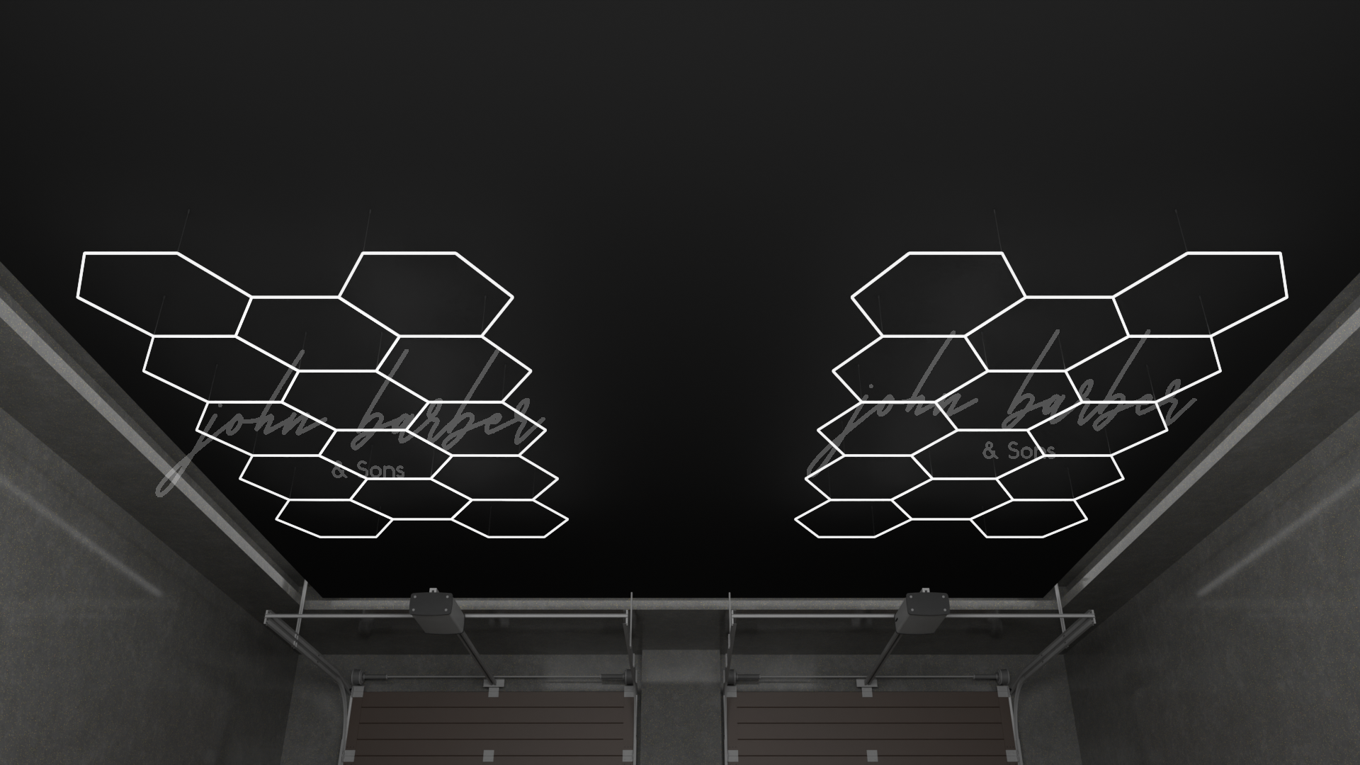 Hexagon LED Lichtsystem verschiedene Größen