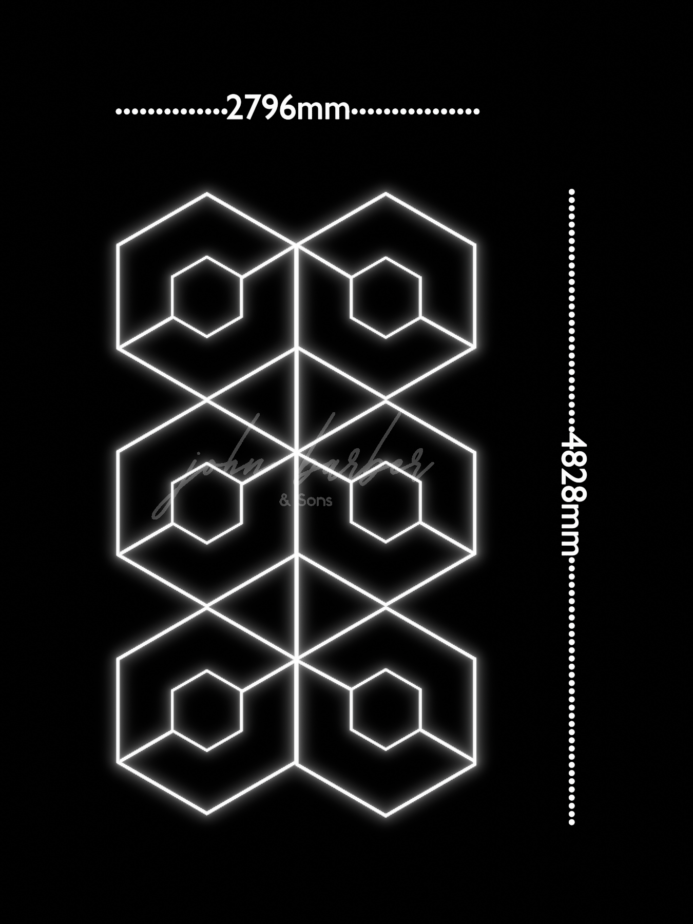 Sistema de iluminação LED Shimmerlux 2.79m x 4.82m