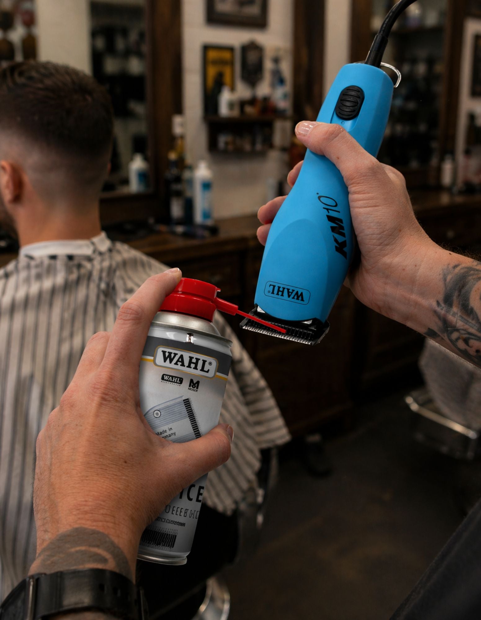 WAHL Blade Ice Clipper Cleaner Professionelles Kühl-, Reinigungs- und Schmiermittel Spray (400 ml)