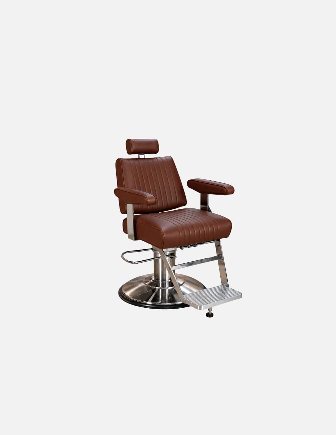 The Wire Premium Brown Unisex Barber & Hairdressing Chair