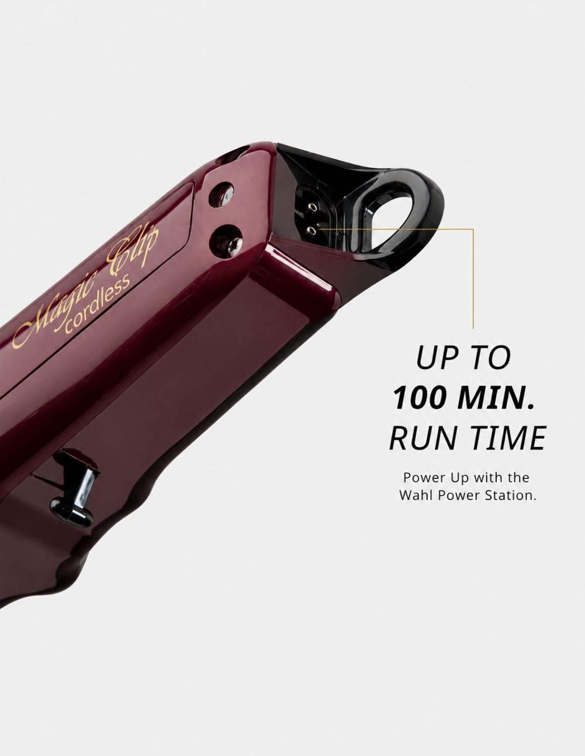 WAHL Professional Magic Clip Cordless Clipper BURGUNDY – tondeuse à cheveux professionnelle sans fil