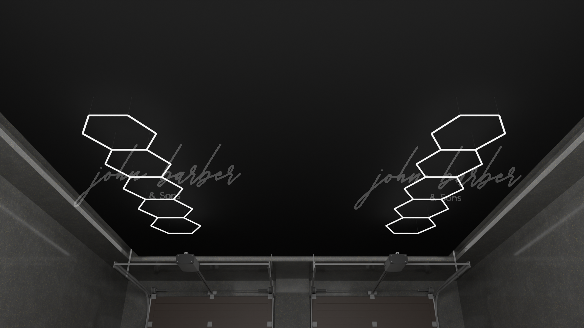 Ensemble de 5 lumières de performance DEL hexagonales GRID MULTI