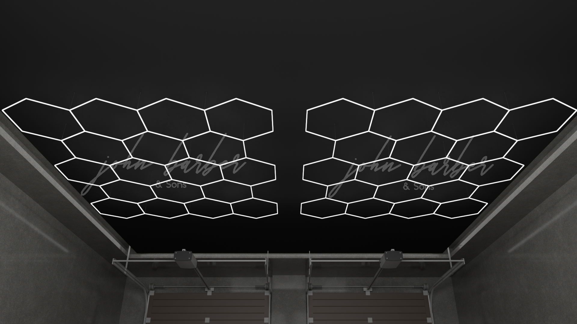 Hexagon LED Lichtsystem verschiedene Größen