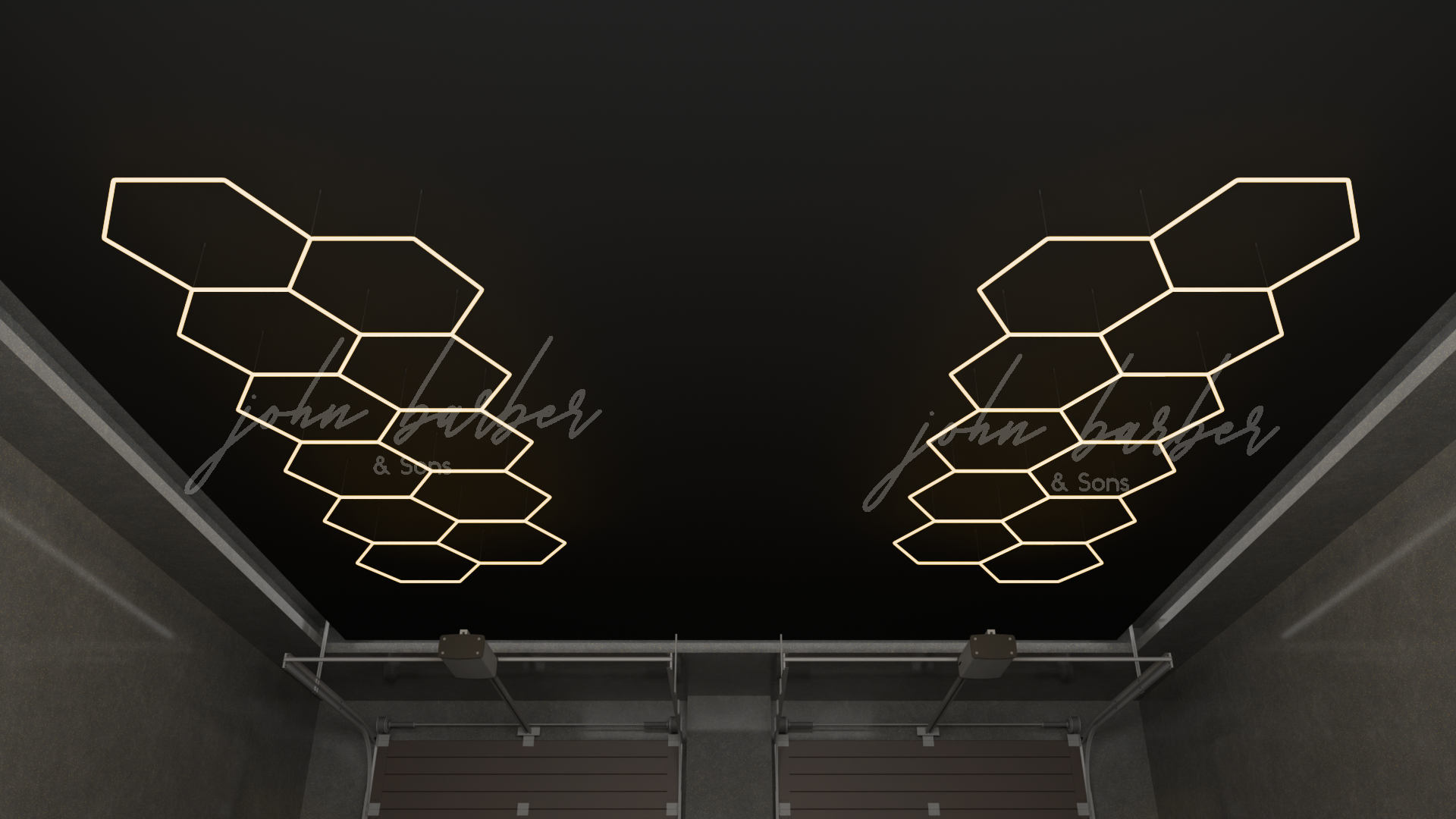 Sistema di illuminazione Hexagon bianco caldo 3000K 4000K