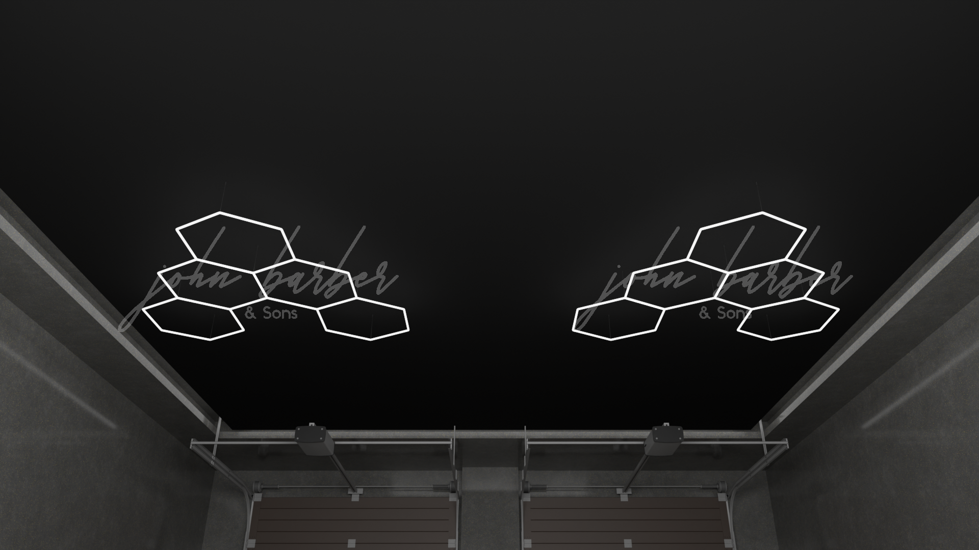 Ensemble de 5 lumières de performance DEL hexagonales GRID MULTI