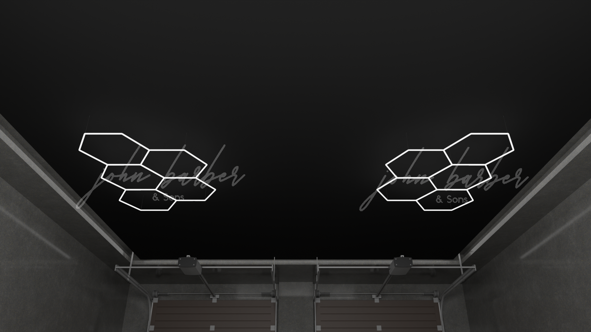 Ensemble de 5 lumières de performance DEL hexagonales GRID MULTI