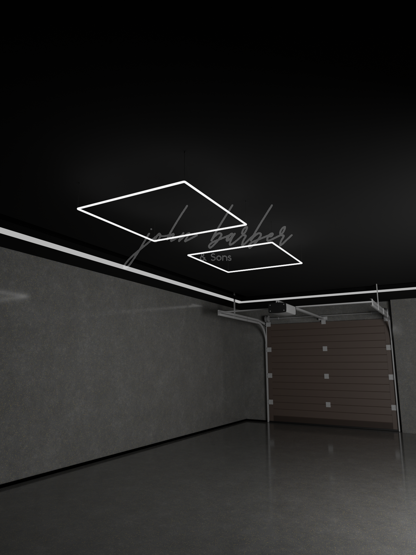 LED Lichtsystem Quadrat Design