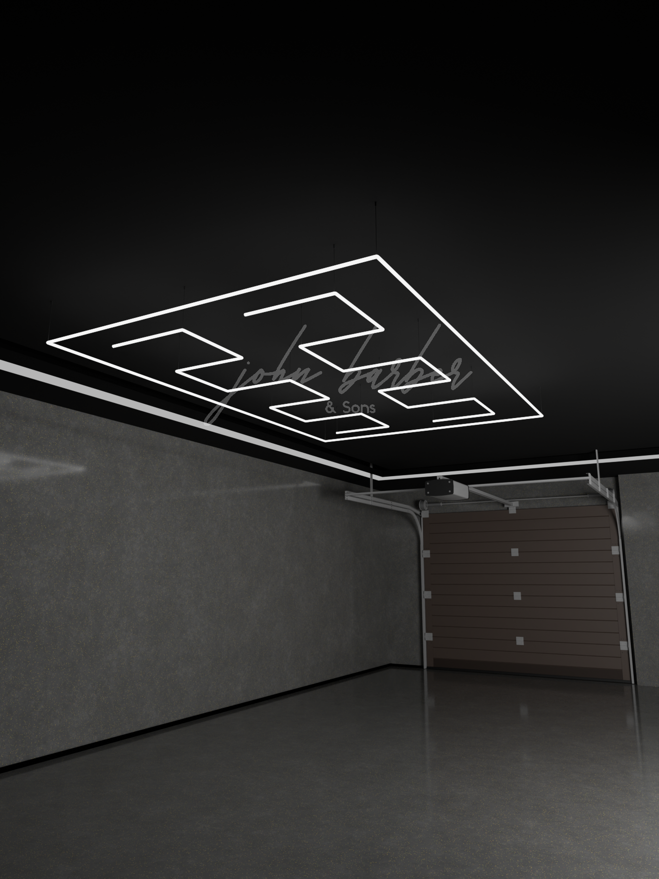 Barber shop & frizerski salon LED design lighting