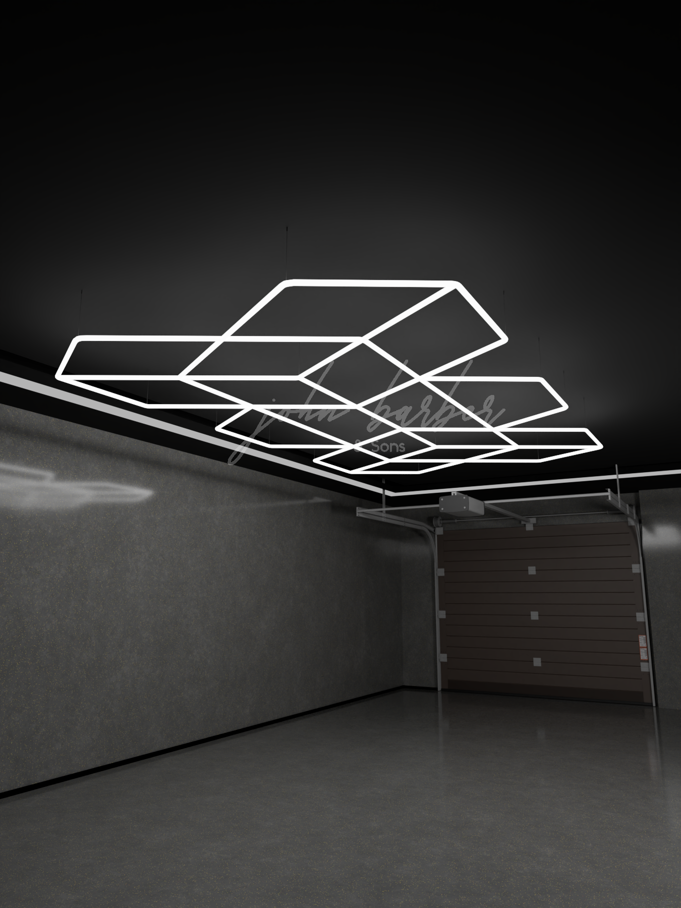 نظام إضاءة LED Glowburst 2.79 م × 4.82 م