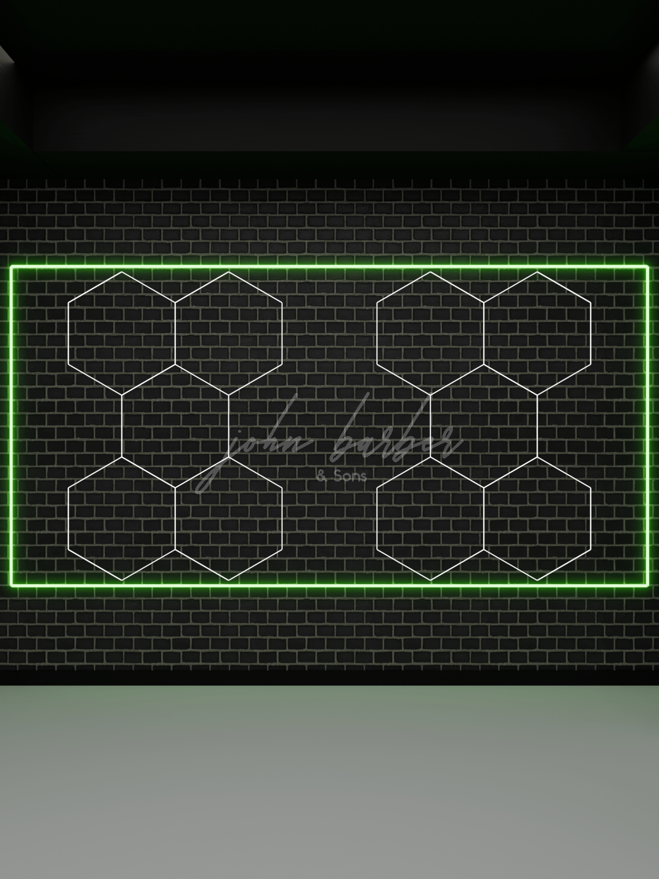 Prism Fusion Lichtsysteme 2.4m x 4.8 in Kaltweiß-Ton mit RGB-Rahmen