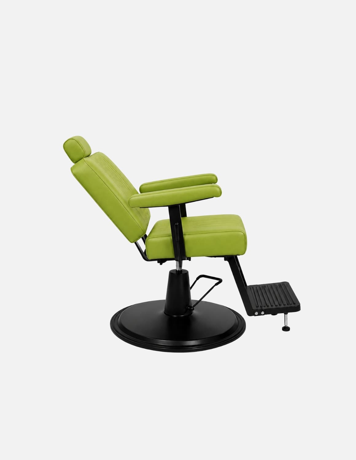 Poltrona unisex da barbiere e parrucchiere The Wire 2.0 in verde foglia con struttura nera