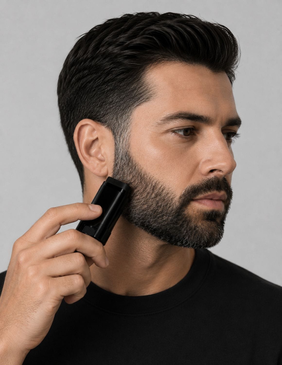 JBS CoverUp kleurstick voor haar & baard | Tijdelijke stick voor het bedekken van grijze haren, baard & haarwortels | Direct voller uitziend haar | Zwart, bruin & donkerbruin