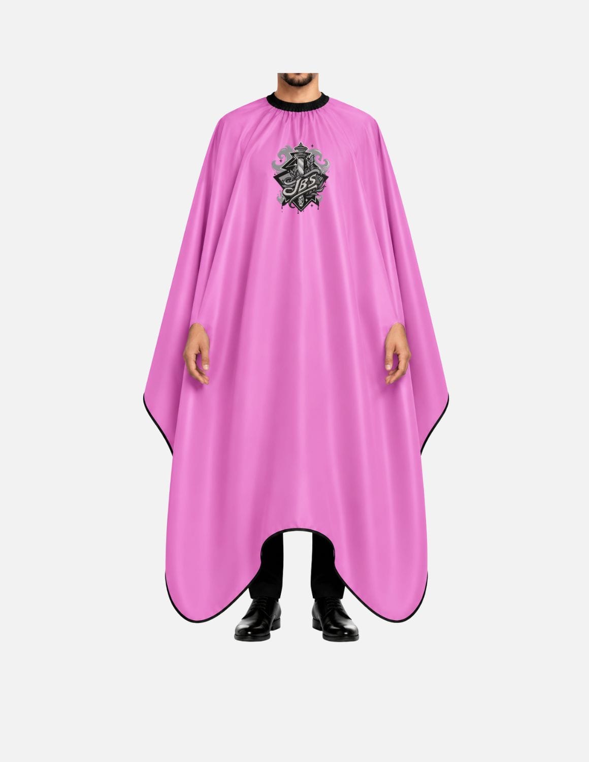 hands free cape with detailed logo pink