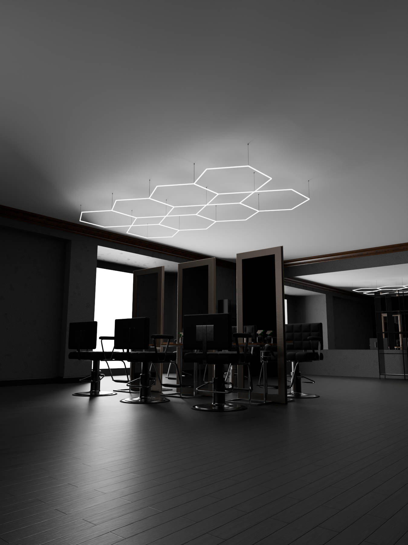 Hexagon LED Lichtsystem verschiedene Größen