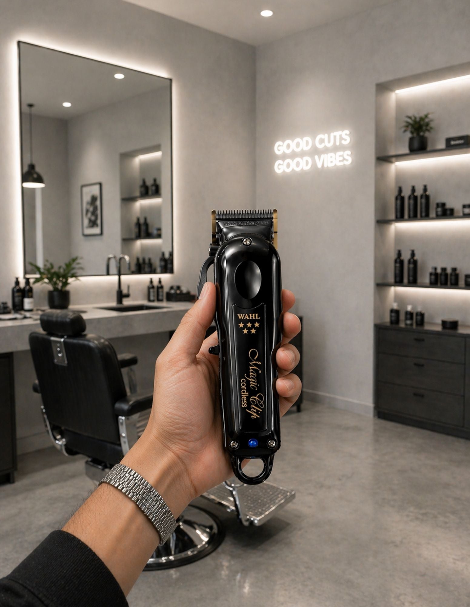 WAHL Professional Magic Clip Clipper Cordless BLACK Kabelloser professioneller Haarschneider