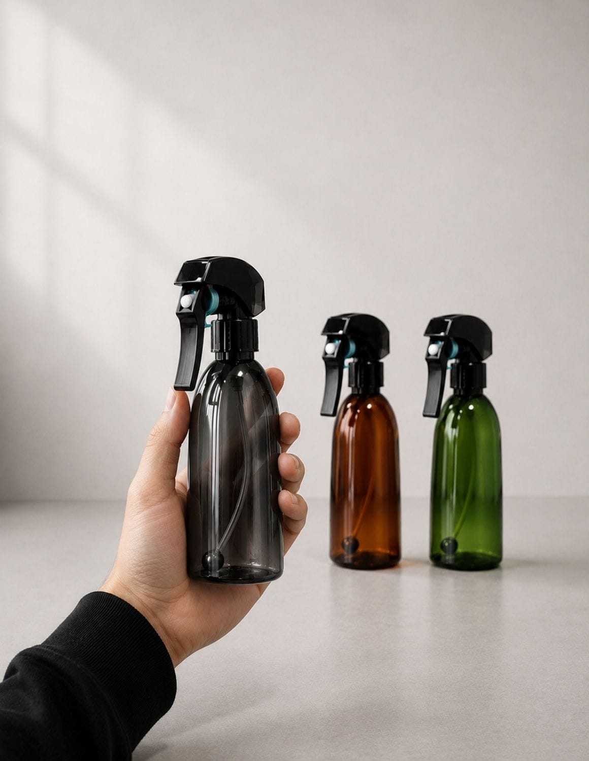 Wassersprühflasche Friseur 200ml – Vintage Sprühflasche Braun, Grün, Schwarz | JBS Retro Spray