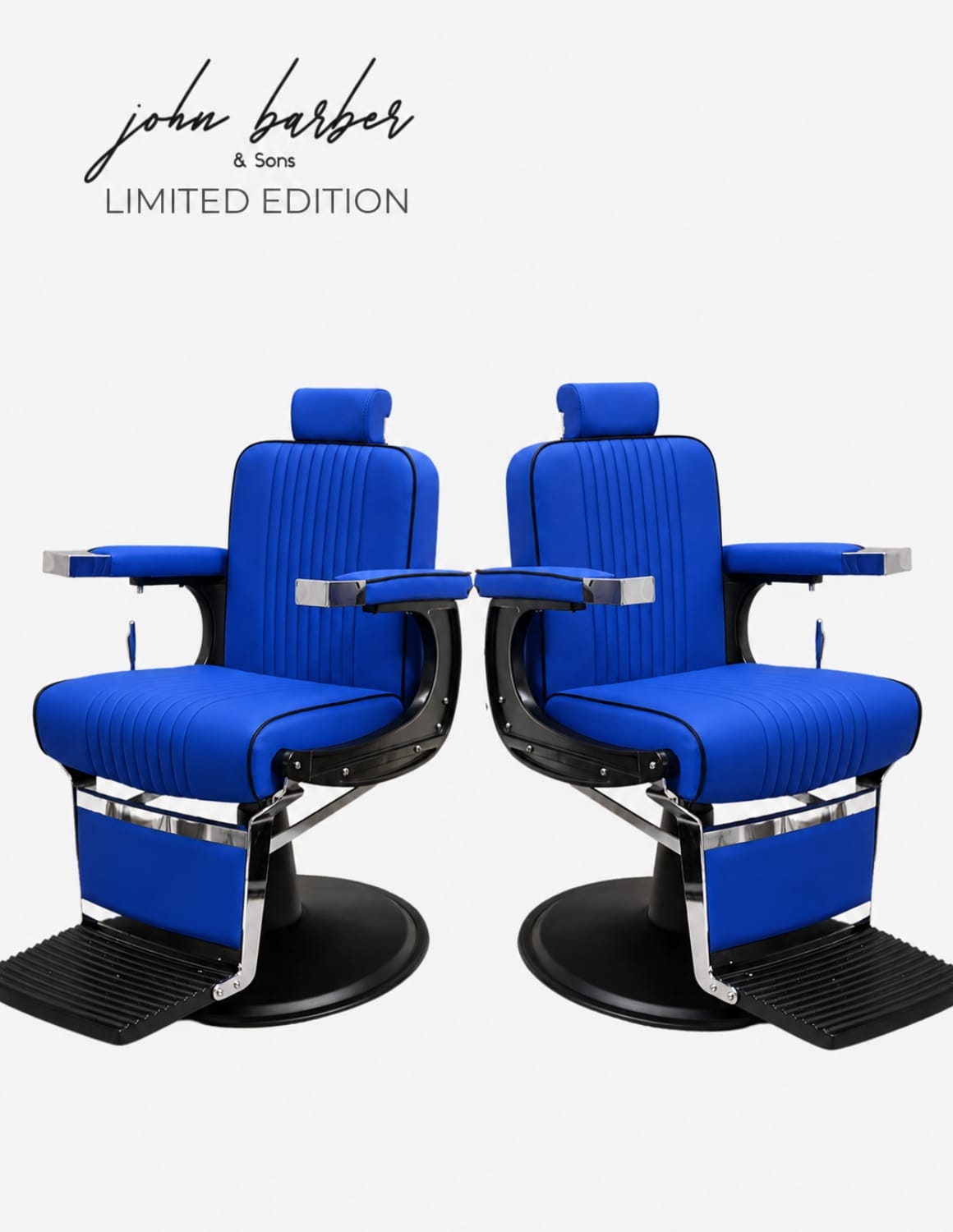 Sedia da barbiere New School Edizione limitata blu reale