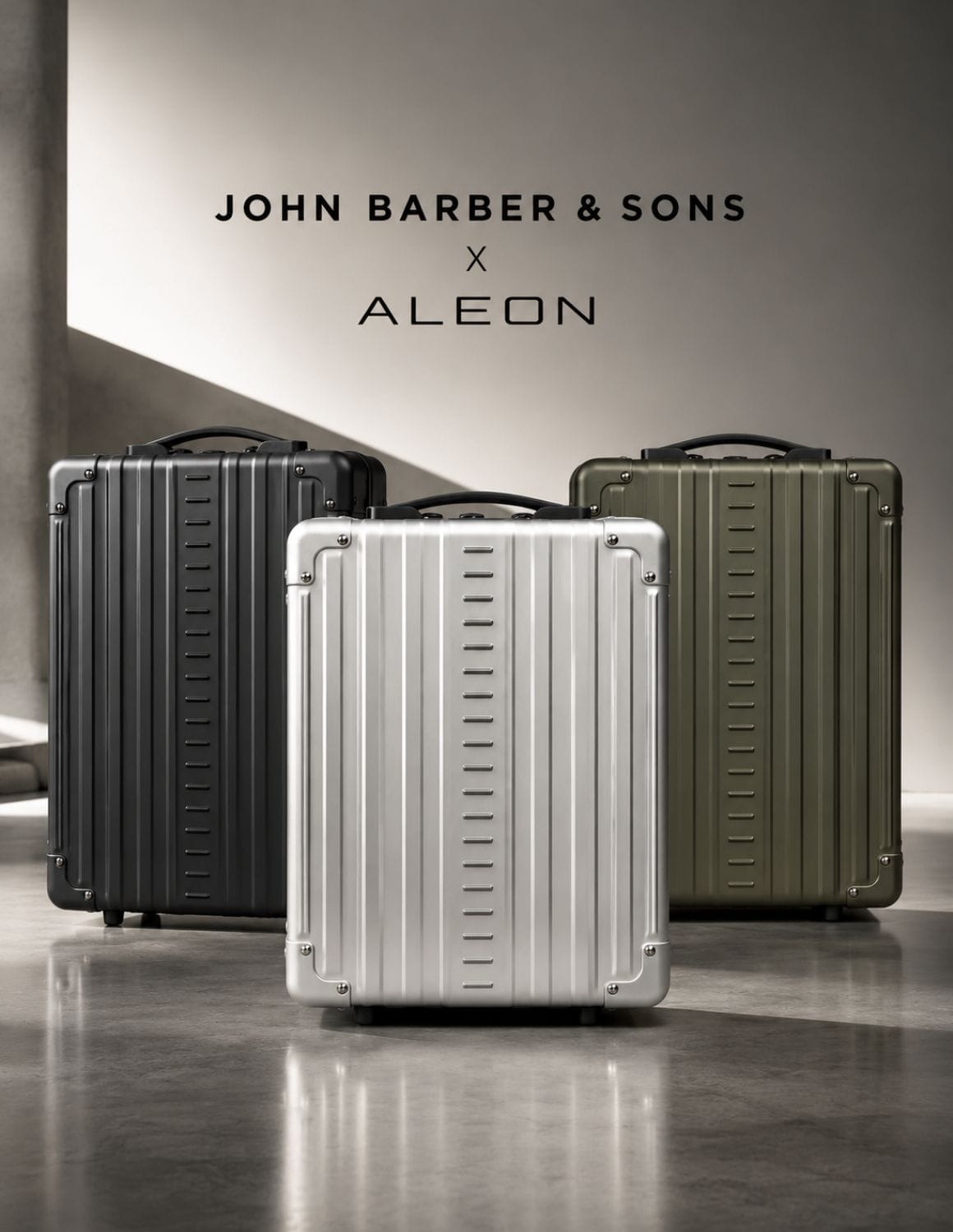 John Barber & Sons × ALEON Υβριδικό Αλουμινένιο Σακίδιο Barber 16 & 17 Ιντσών | Premium Σακίδιο Σκληρού Κελύφους για Κουρευτικές Μηχανές, Trimmer, Ψαλίδια, Εργαλεία Barber & Επαγγελματικό Εξοπλισμό