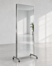 JBS Float mobile double-sided 200 by 80 cm salon mirror on casters