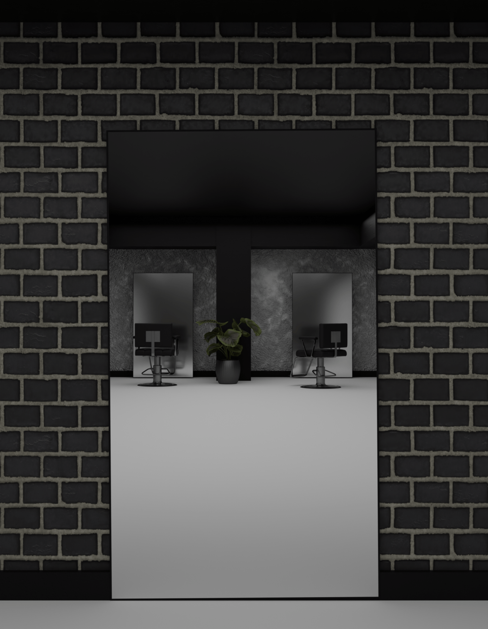 Barber mirror led [180x100cm]