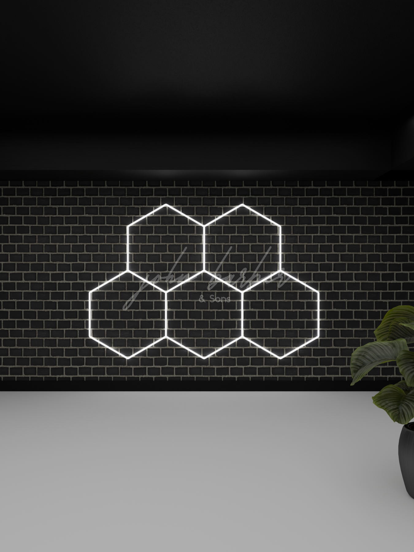 Ensemble de 5 lumières de performance DEL hexagonales GRID MULTI