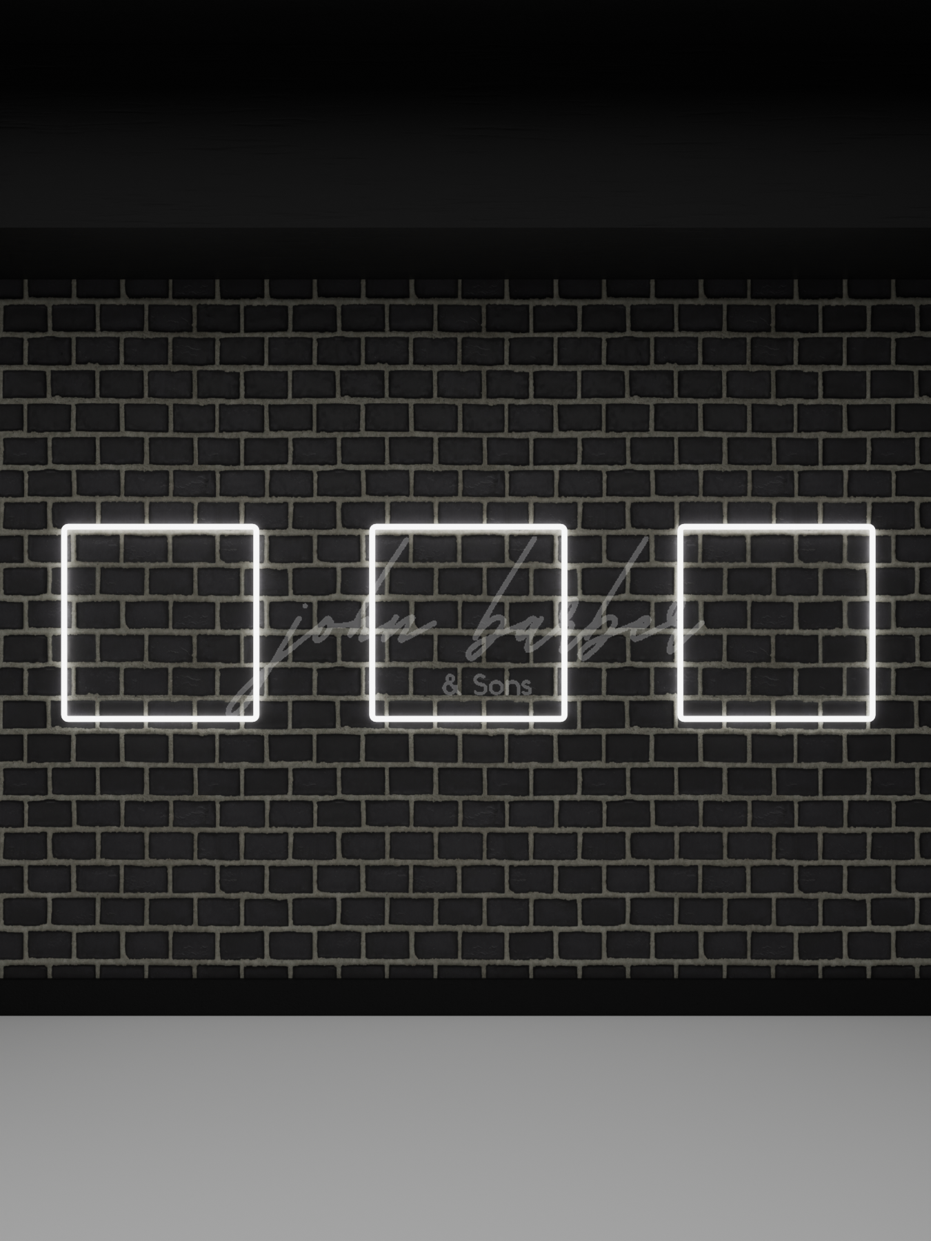 LED Lichtsystem Quadrat Design