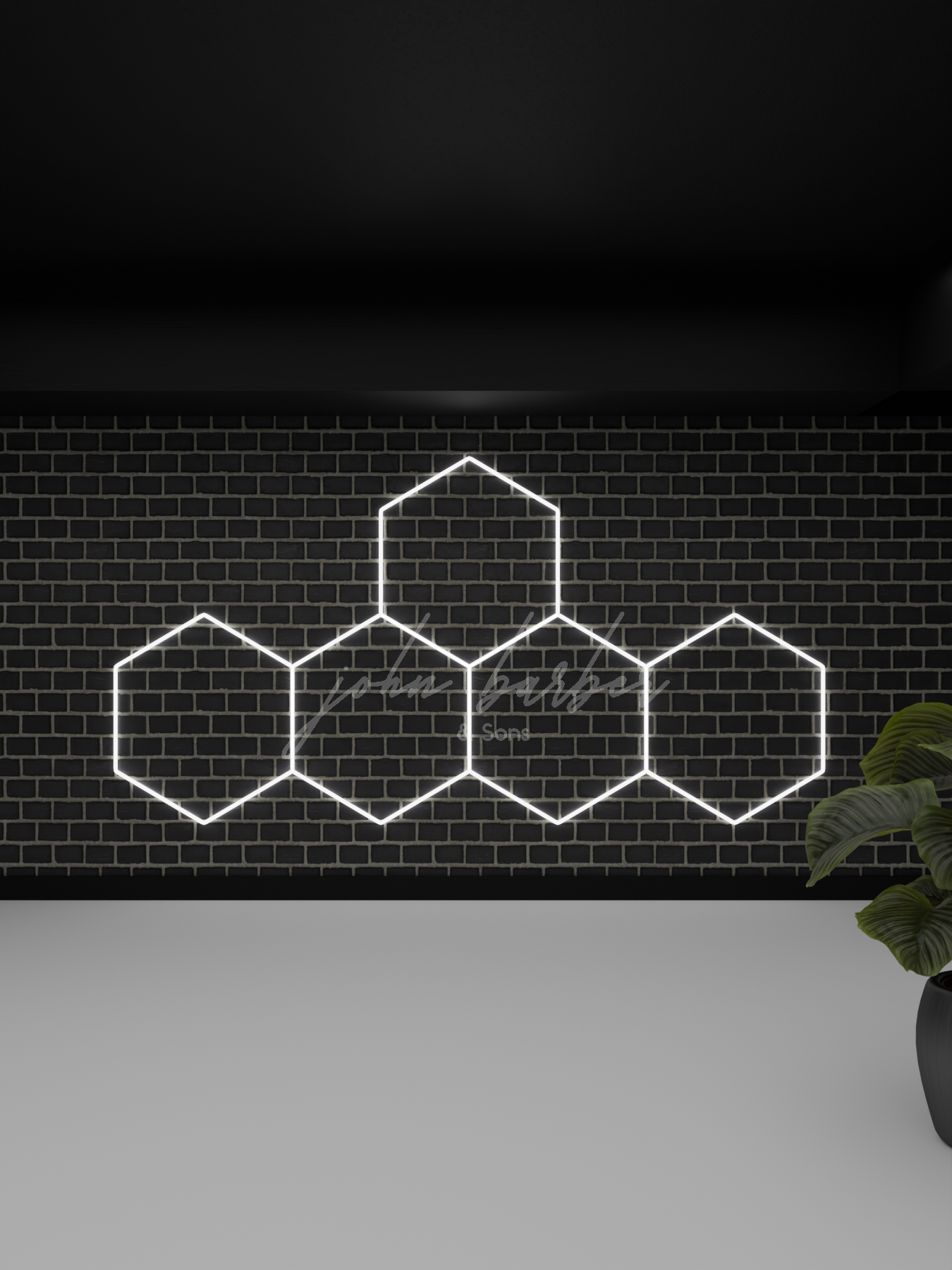 Ensemble de 5 lumières de performance DEL hexagonales GRID MULTI