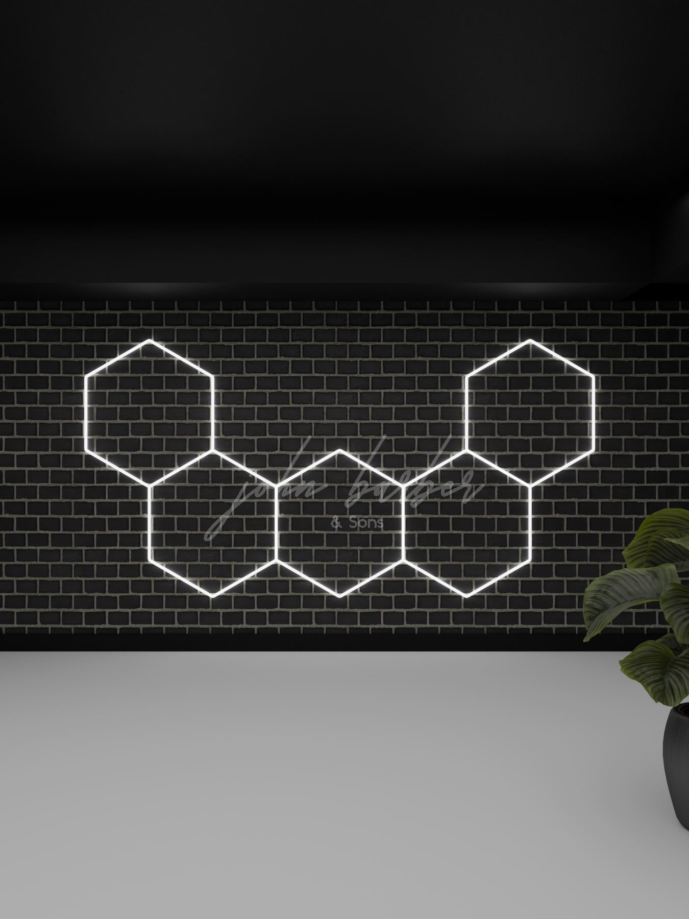 Ensemble de 5 lumières de performance DEL hexagonales GRID MULTI