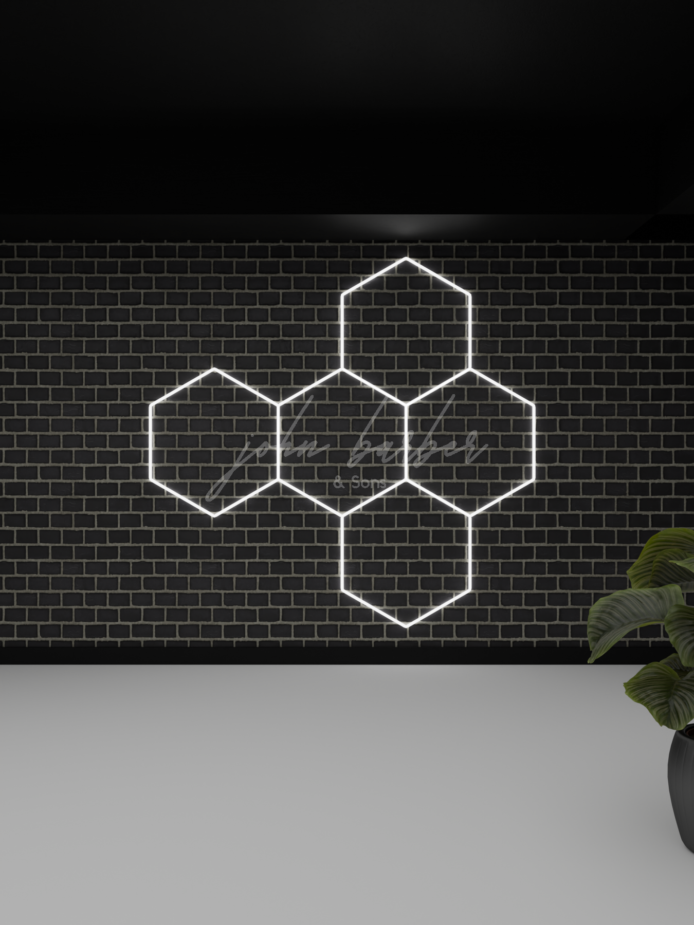 Ensemble de 5 lumières de performance DEL hexagonales GRID MULTI