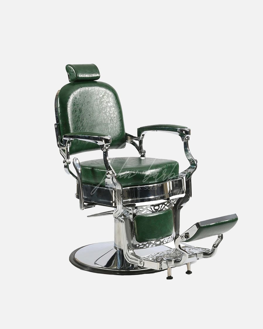 Monaco mirage zelená pánske vintage holič stolička